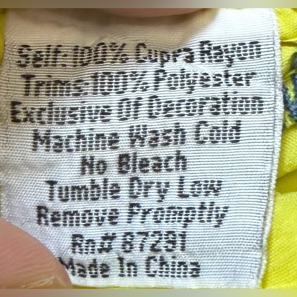 Johnny Was Yellow Embroidered Tunic - Picture 10 of 10